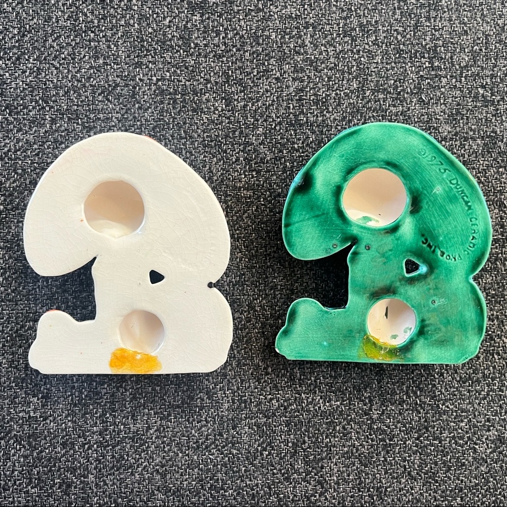 •1975 Duncan Ceramics Wall Mushroom Decor Set of 2• - Picture 7 of 10